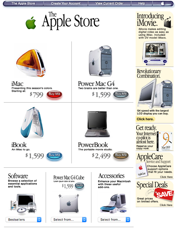 Apple.com store (1999)